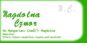 magdolna czmor business card
